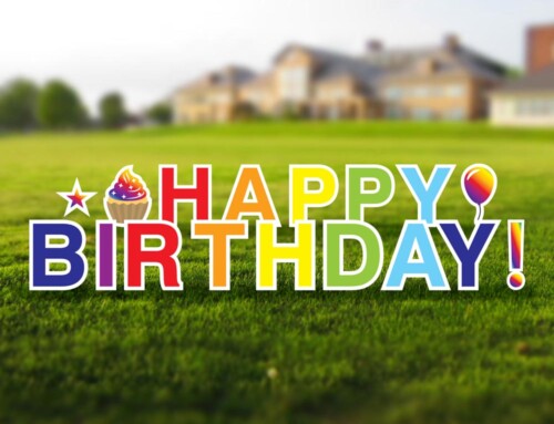 Lawn Birthday Signs Are the Perfect Way to Make a Big Statement on Your Special Day